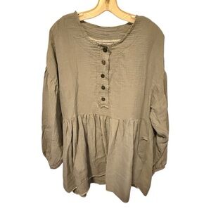 Farmhouse Frocks Cotton Dress with Pockets